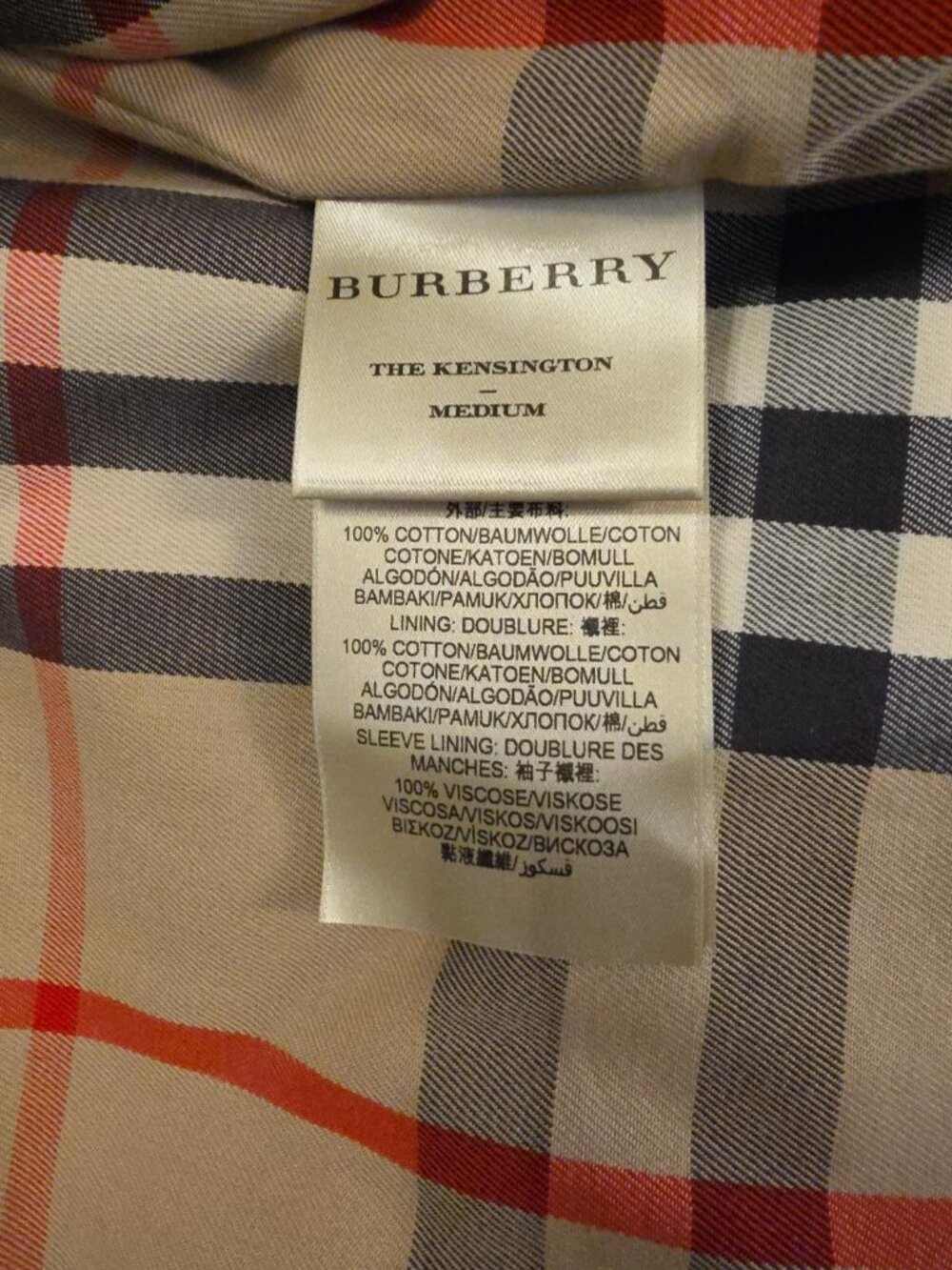 Burberry Kensington Heritage Trench Coat – Made in England – Size Medium - Picture 7 of 7